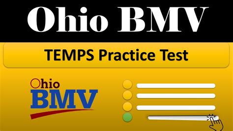 how hard is the ohio temps test|ohio bmv permit test practice test.